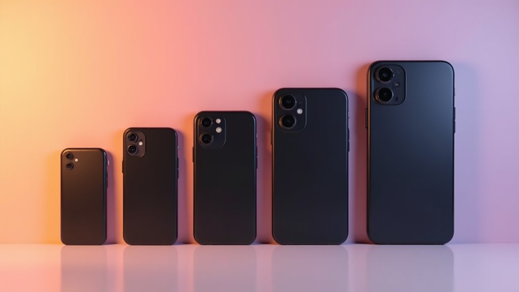 iphone models size comparison