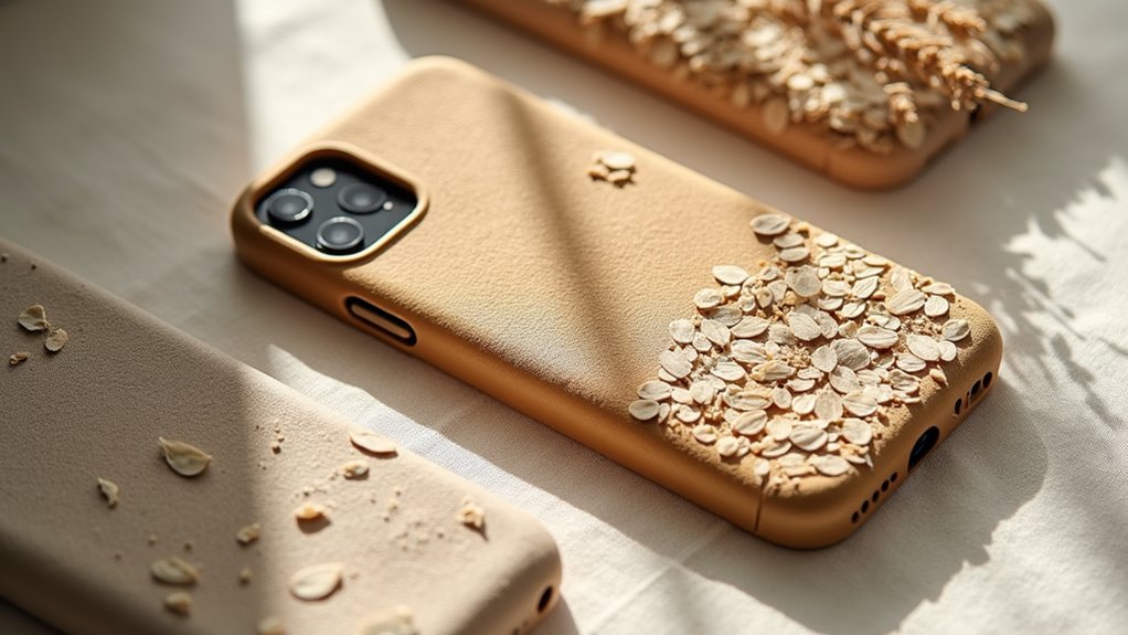 kompostowalne etui na iPhone'a z włókna lnianego