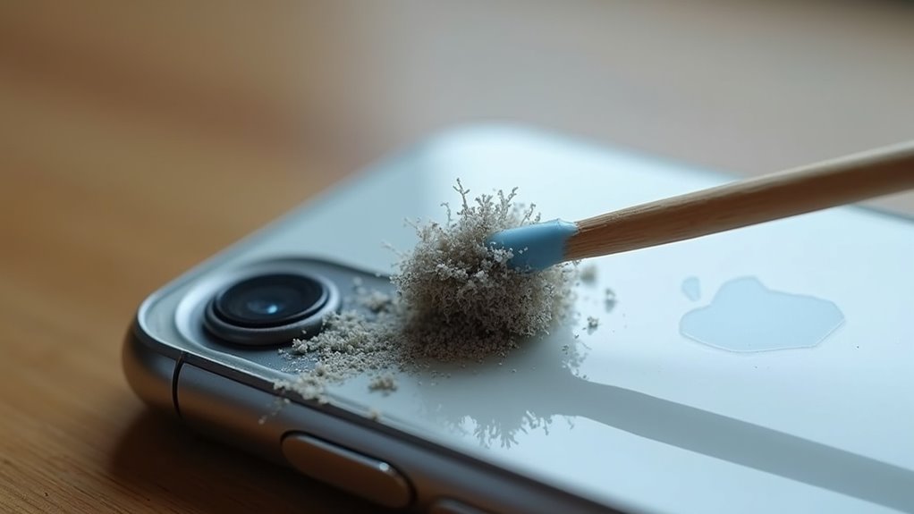 czyszczenie głośnika iPhone bez kurzu